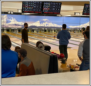 Bowlers at Emerald Lanes in Eugene, Oregon
